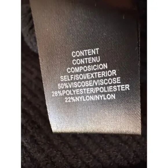 Charles‎ Henry Viscose Long Sleeve Faux Wrap Sweater Dress Size XL Black NWT - Picture 3 of 6